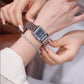 Women's Waterproof Rhinestones Rectangle Watch