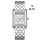Women's Waterproof Rhinestones Rectangle Watch