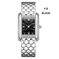 Women's Waterproof Rhinestones Rectangle Watch