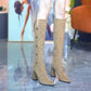 ❄️Winter Specials❄️ Pointed Toe Chunky Heel Warm Long Boots