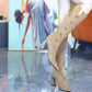 ❄️Winter Specials❄️ Pointed Toe Chunky Heel Warm Long Boots