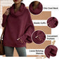 🎉HOT SALE💖Women's Batwing Cowl Neck Sweater with Pockets