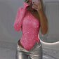 🎉Happy New Year! 50% OFF 🛍️Women's One Shoulder Sequin Bodysuit