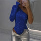 🎉Happy New Year! 50% OFF 🛍️Women's One Shoulder Sequin Bodysuit