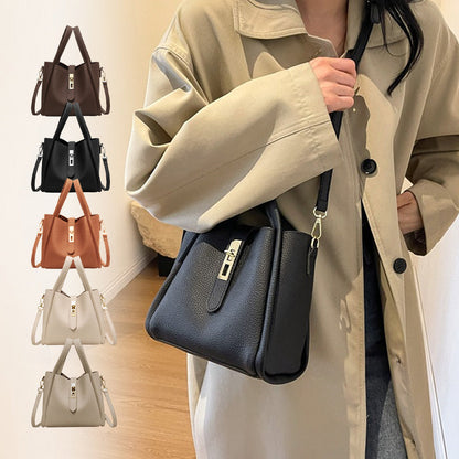 💖Limited Sale 50% OFF💖Women's Large Capacity Faux Leather Bucket Bag