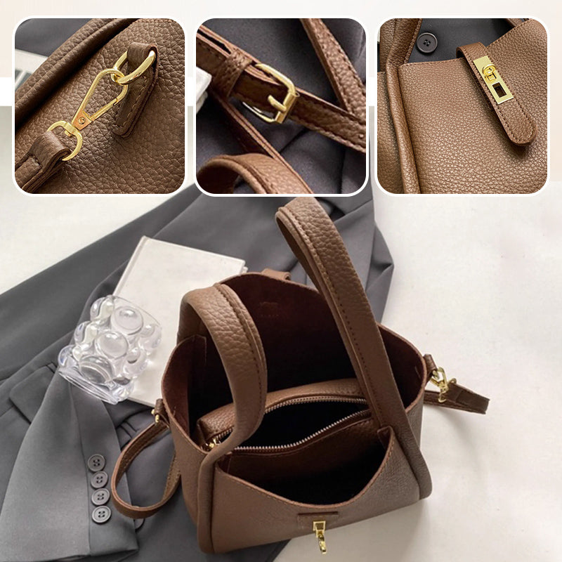 💖Limited Sale 50% OFF💖Women's Large Capacity Faux Leather Bucket Bag