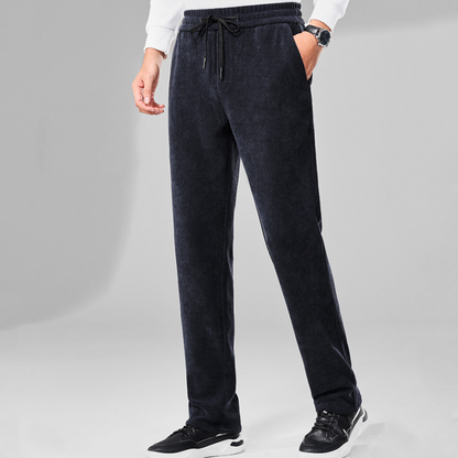 Men's Warm Drawstring Pants with Pockets