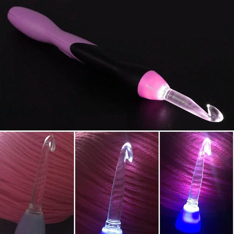 LED luminous crochet, 11 pcs.