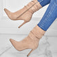 💥Fabric material upgrade-Women's Pointed Toe High Heel Short Boots