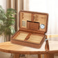 Portable Leather Cigar Humidor Case