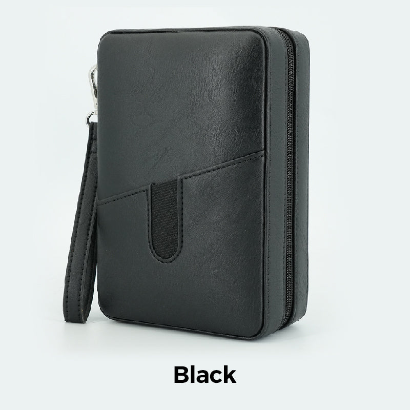 Portable Leather Cigar Humidor Case