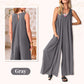 🔥2025 NEW SALES - 50% OFF🔥Women's Casual V-Neck Sleeveless Wide-Leg Jumpsuit