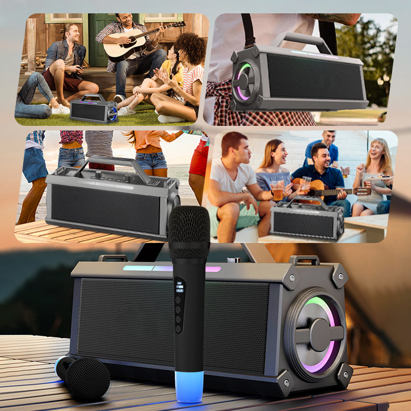 🔥2025 NEW SALES - 50% OFF🔥200W Bluetooth Karaoke Speaker with Wireless Microphone
