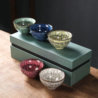 Traditional Ceramic Tea Cup Set