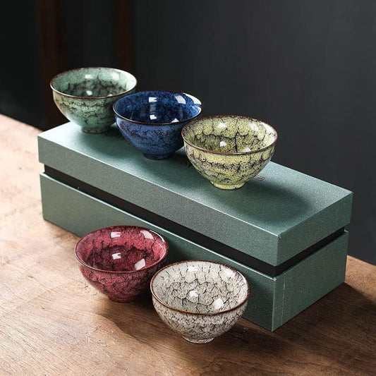 Traditional Ceramic Tea Cup Set