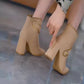 Women's Fashion Zipper Ankle Boots