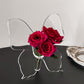Transparent Butterfly-Inspired Decorative Vase