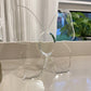 Transparent Butterfly-Inspired Decorative Vase