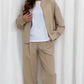 🌸Spring Specials🌸 Solid Color Button Front Jacket & Pants Set