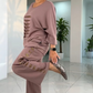 Women's Fashion Loose Sleeve Top & Pants Two Piece Set
