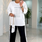 Women's Fashion Loose Sleeve Top & Pants Two Piece Set