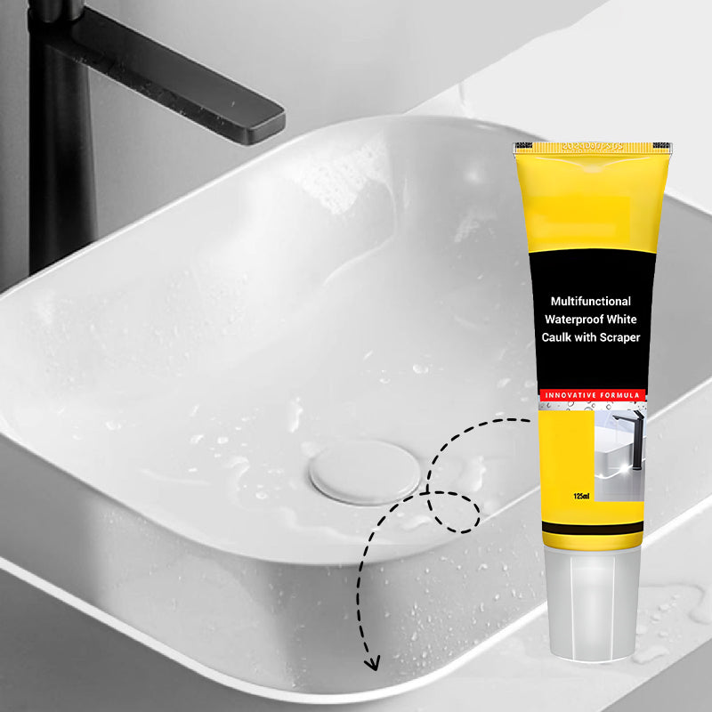 💥Multifunctional Waterproof White Caulk with Scraper