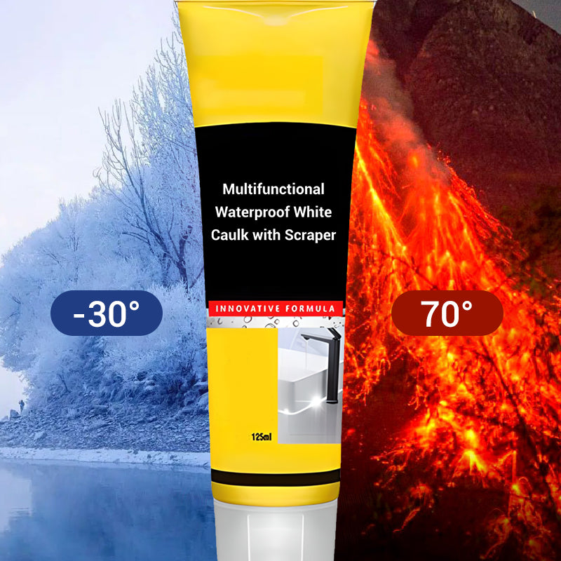 💥Multifunctional Waterproof White Caulk with Scraper