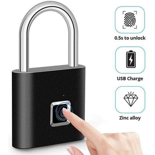 💥🔒Portable fingerprint lock, smart door lock with anti-theft protection