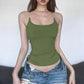 Women's Unique Invisible Strap Slim Fit Tank Top