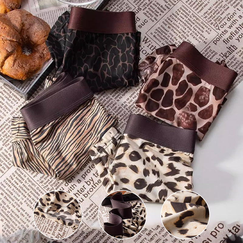 ⏳🐆Men's Leopard Print Ice Silk Briefs🔥
