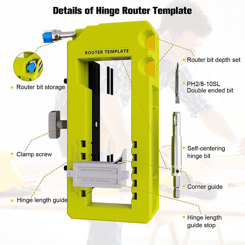 💕Hot Sale 50% OFF🎁Door Hinge Jig Kit
