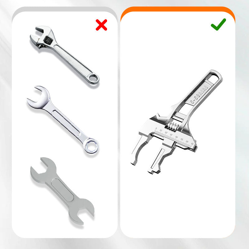 ❤️‍🔥Limited-Time 40% Off Sale 🔥 6–68mm Reversible Sink Wrench 🔧 One-Wrench Solution for Tightening + Loosening 💪 Pipe Work Made Effortless
