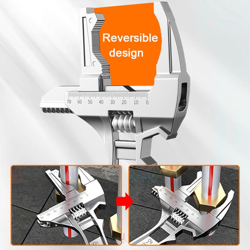 ❤️‍🔥Limited-Time 40% Off Sale 🔥 6–68mm Reversible Sink Wrench 🔧 One-Wrench Solution for Tightening + Loosening 💪 Pipe Work Made Effortless