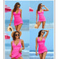 🌷Holiday offer 49% discount 👙Swimming costume with deep V and gathered back