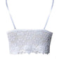 Women Floral Lace Lace Longline Bra Crop Top