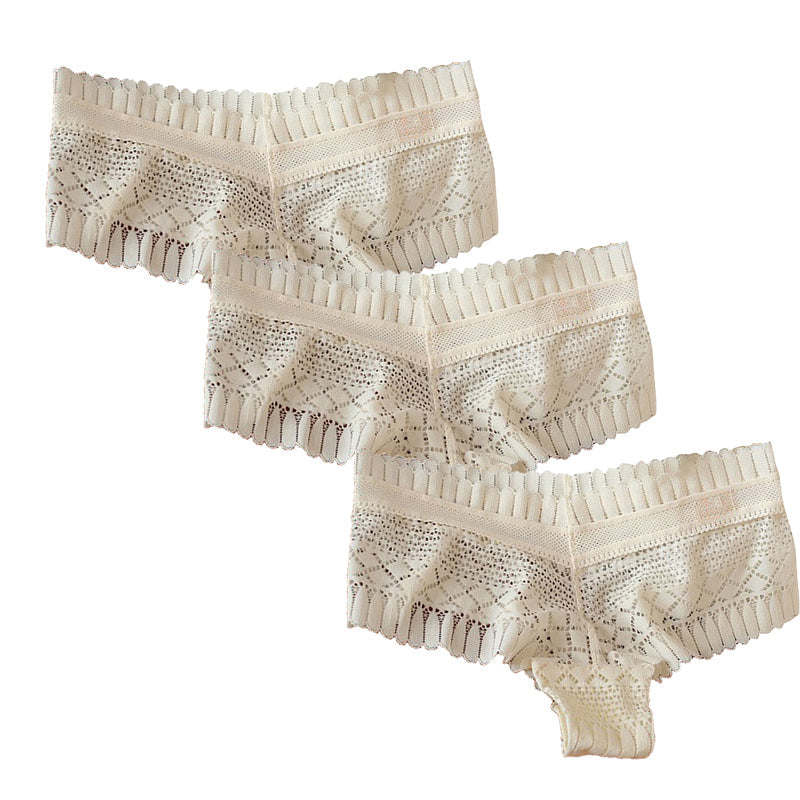 Lace Seamless Hip-Lifting Breathable Thong