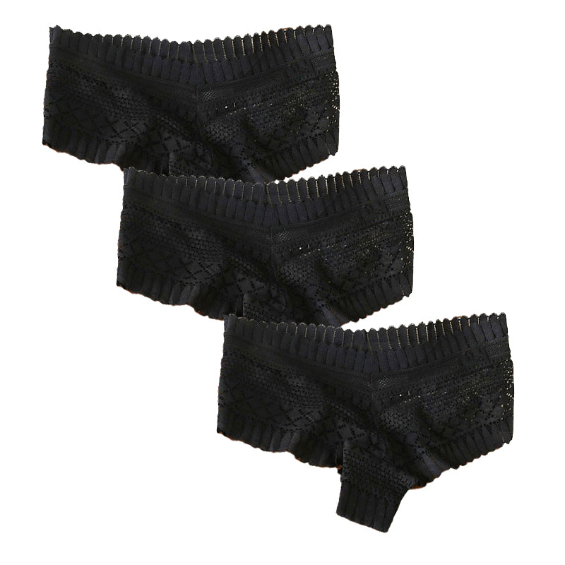 Lace Seamless Hip-Lifting Breathable Thong