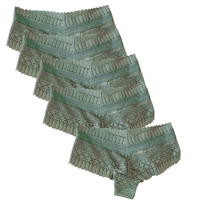 Lace Seamless Hip-Lifting Breathable Thong