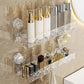 Wall Mounted Removable Suction Cup Shelf with Hooks