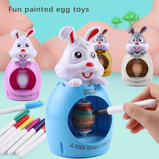 Easter Egg Electric Graffiti Bunny Spinner