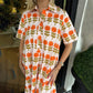 Women’s Vintage Floral Print Short Sleeve Dress