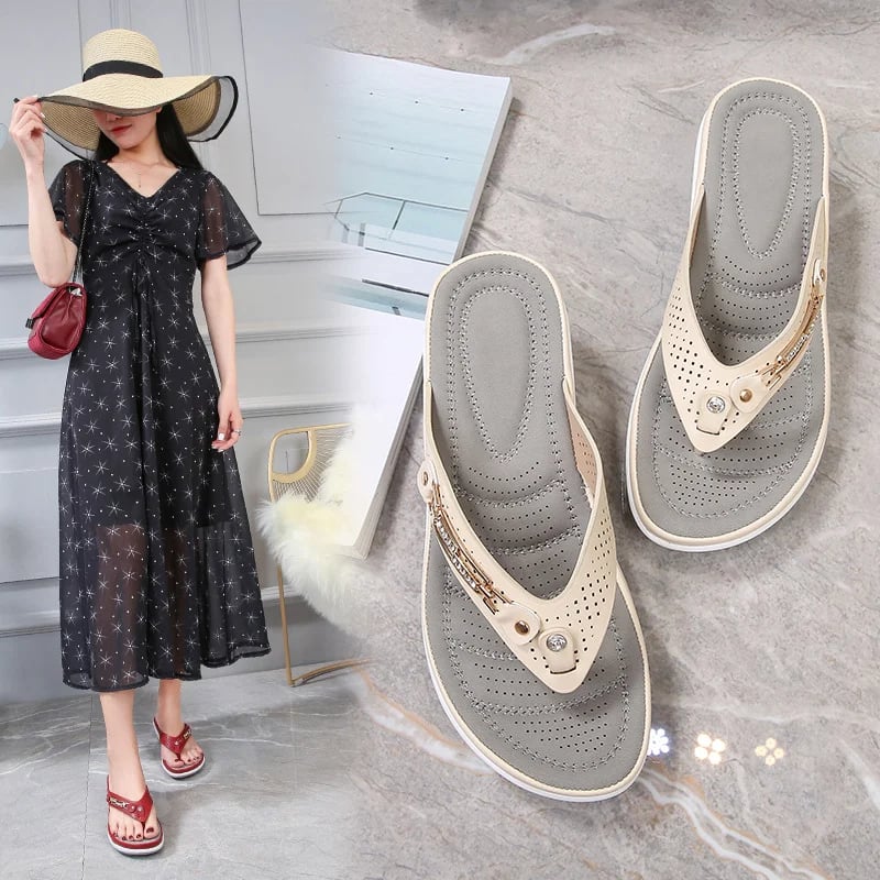 🎀 Flip-flops for women with cushioning that provides arch support