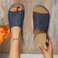 Ella Floral Mesh Slides