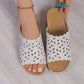 Ella Floral Mesh Slides