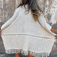 💖Limited Sale 50% OFF💖Elegant Solid Color Soft Cutout Tassel Shawl