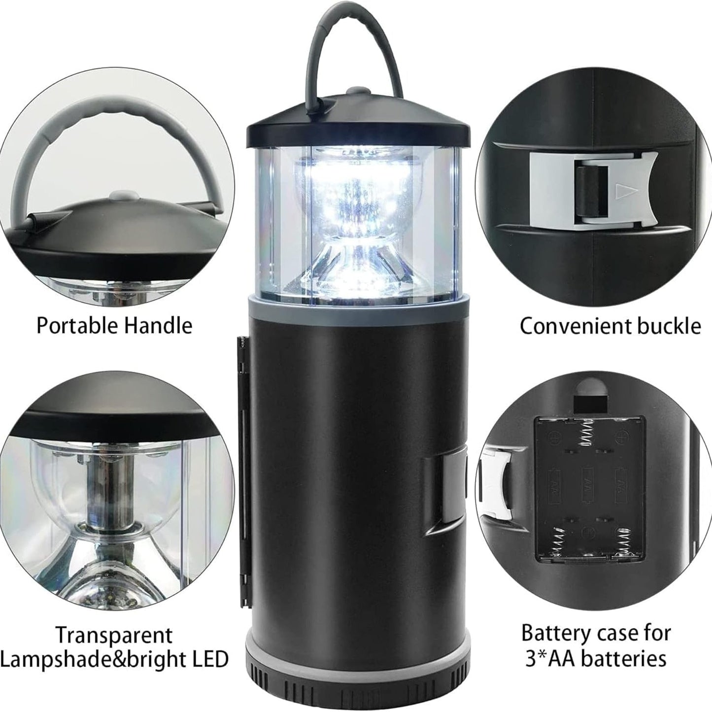 Portable LED Camping Lantern with Tool Kit