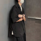 Men's Solid Color Loose Lapel Shirt