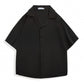 Men's Solid Color Loose Lapel Shirt
