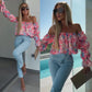 🌸Spring Specials🌸Floral Print Smocked Off-the-Shoulder Top