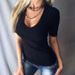 🎉2025 New Products Hot Sale✨Women's Summer Deep V Neck Slim Tops